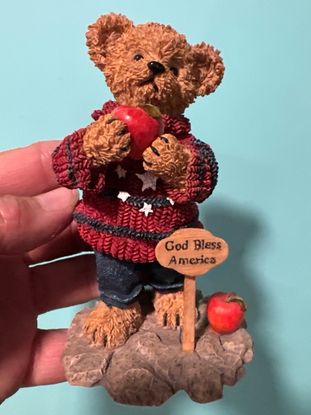 Home Interiors Americana Bear patriotic USA